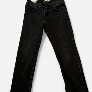 Levi Black Middy Straight Women's Jeans